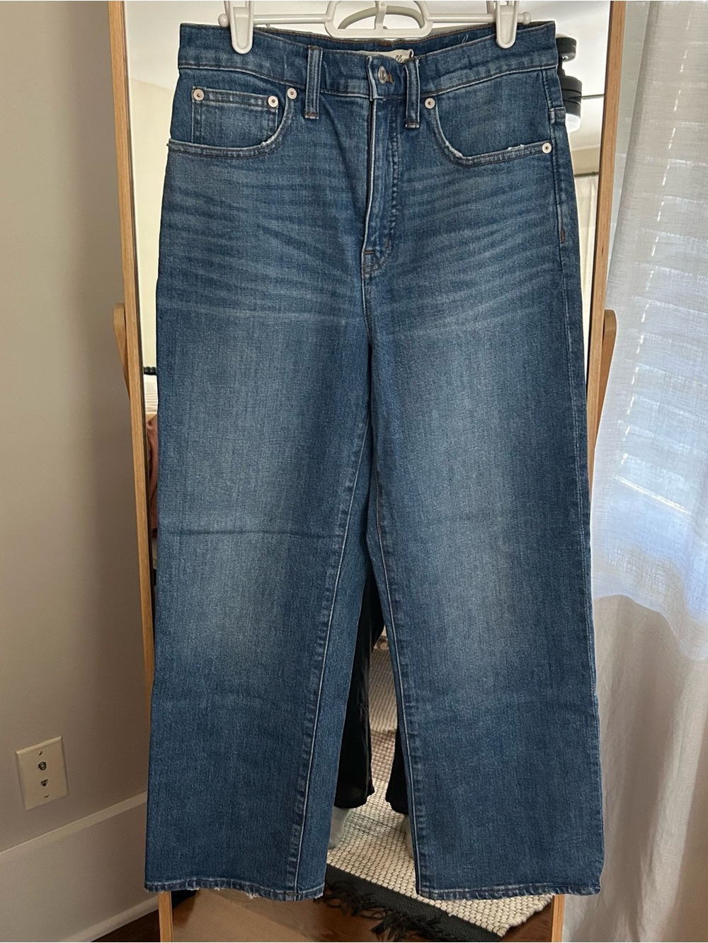 Madewell Slim Wide Leg Crop Jeans